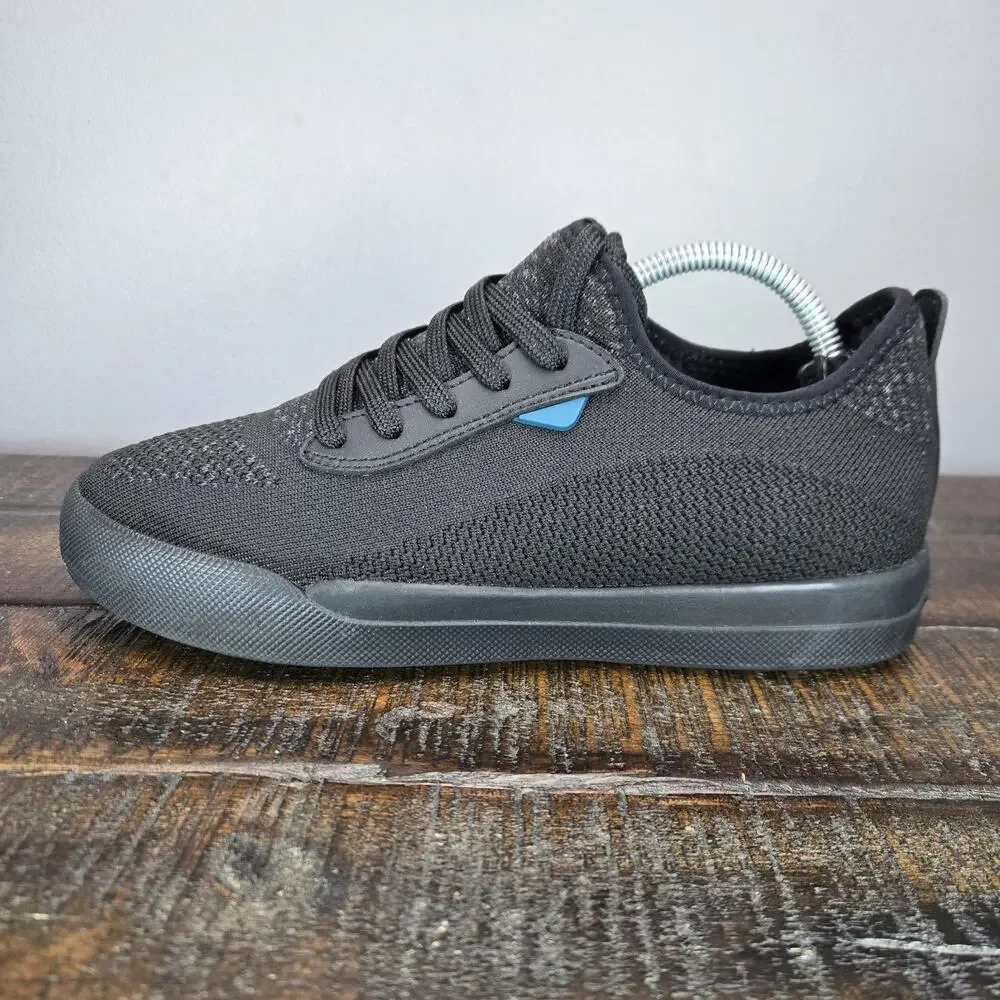 Vessi Weekend 1.5 Sneaker Womens Size 7 Waterproof Shoes Asphalt Black Black